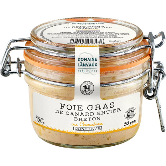 Foie gras de canard entier breton au chouchen bocal